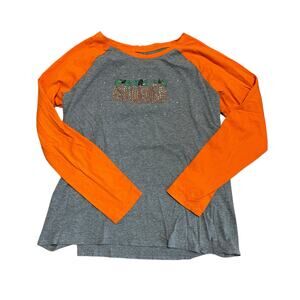 Halloween T-Shirt Fall Pumpkin Long Sleeve Large Handmade Boutique